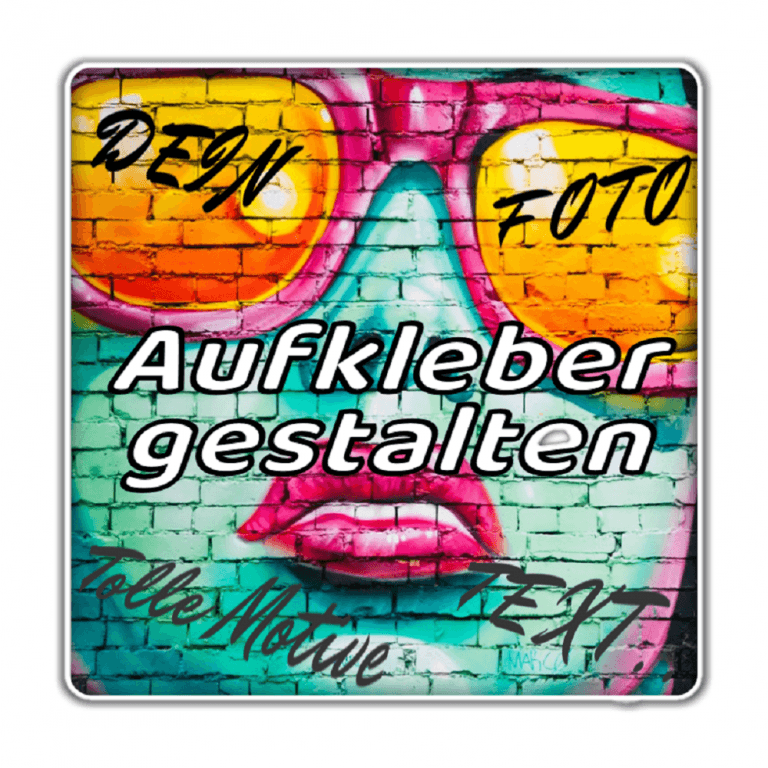 Aufkleber Drucken Lassen - Foto & Text Sticker Online Gestalten Und ...