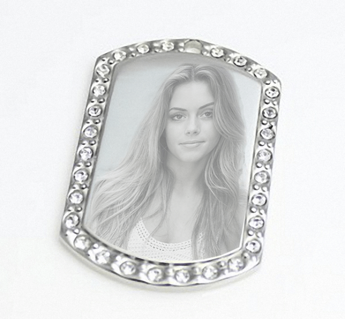 Dog Tag Kette Mit Foto Und Gravur Dog Tag Kette mit Gravur mit Foto gestalten - Gravur Fotogeschenke