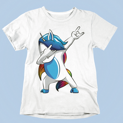 unicorn t-shirt dab einhorn männer