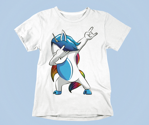 unicorn t-shirt dab einhorn männer