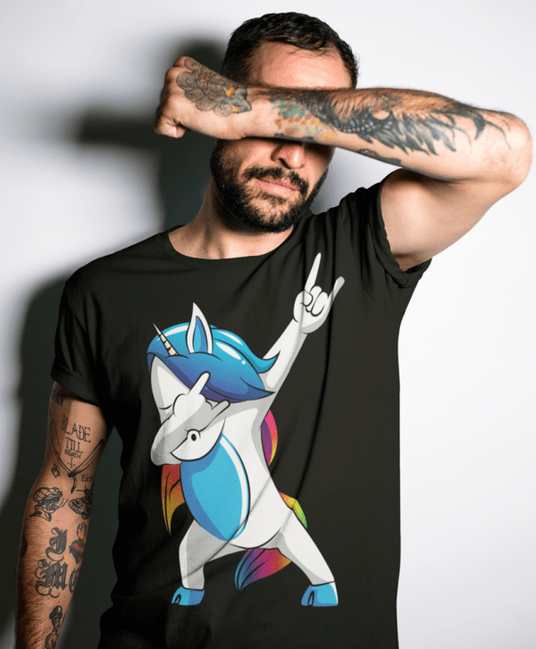 einhorn t-shirt dabbing unicorn