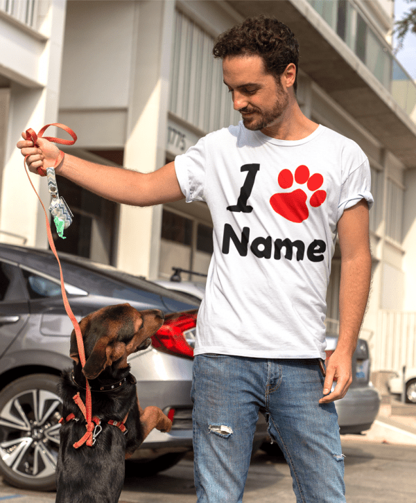hundebesitzer t-shirt i pfote