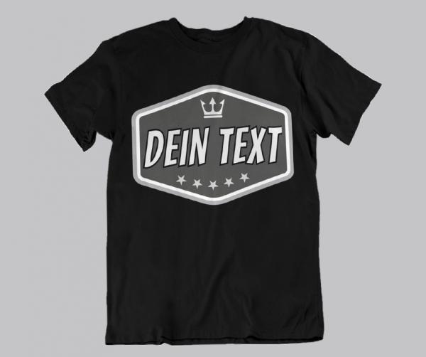 Text und Logo t-shirt gestalten