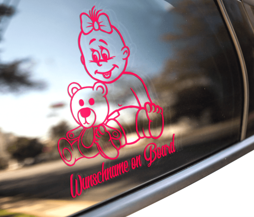 Baby On Board Aufkleber Auto - Wetterfeste Warnaufkleber Für Mehr Sicherheit