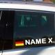 flaggenaufkleber fahrer beifahrer aufkleber motorsport deutschland