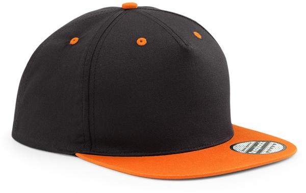 snapback-cap-kappen-schwarz-orange-zweifarbig