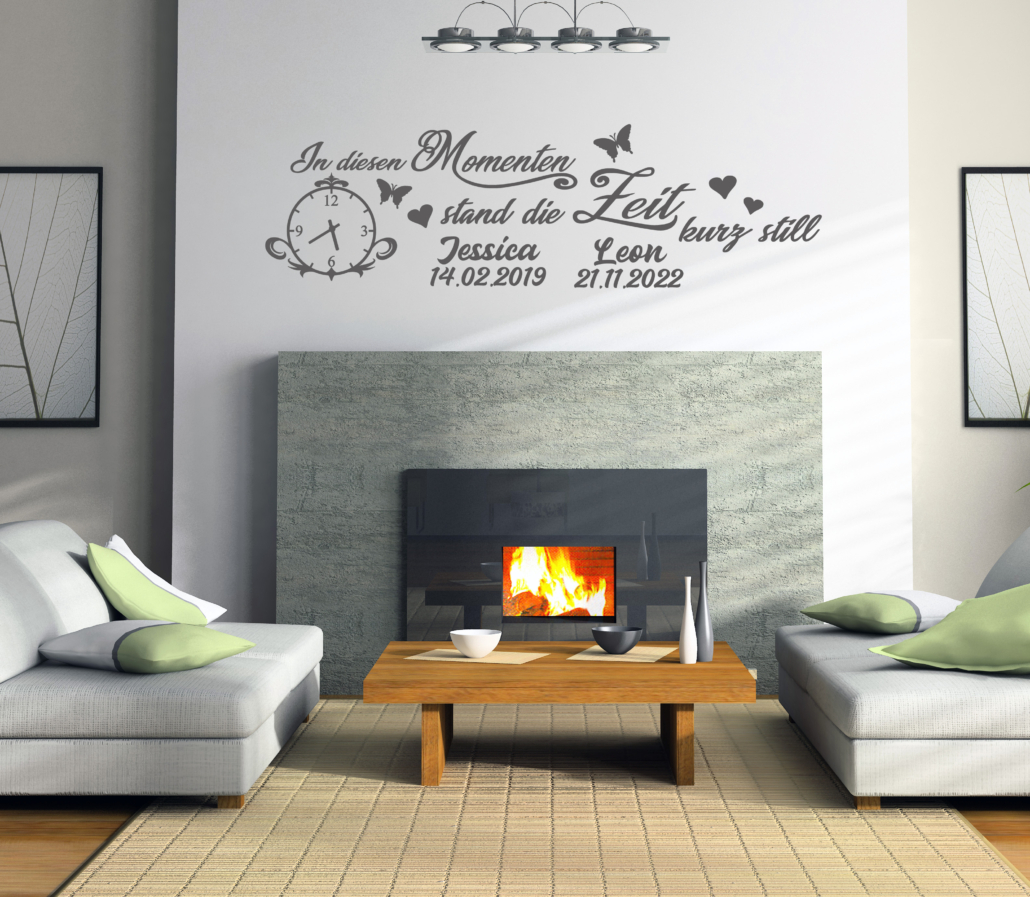 GRAZDesign Wandtattoo Fürs Babyzimmer - Spruch "Für Eine Zeit Halten" (Deutsche Herstellung)